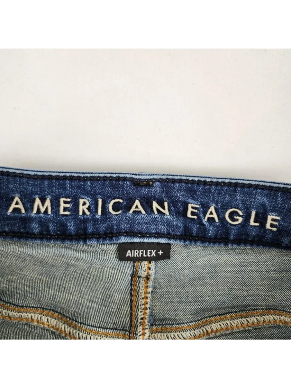American Eagle Jeans Mens 29x32 Blue Airflex + Relaxed Straight Denim